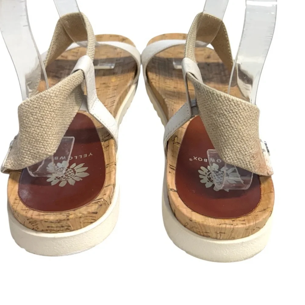 Yellow Box Meera Stylish Women's Sandals in Cream Size 8.5 - Picture 4 of 7
